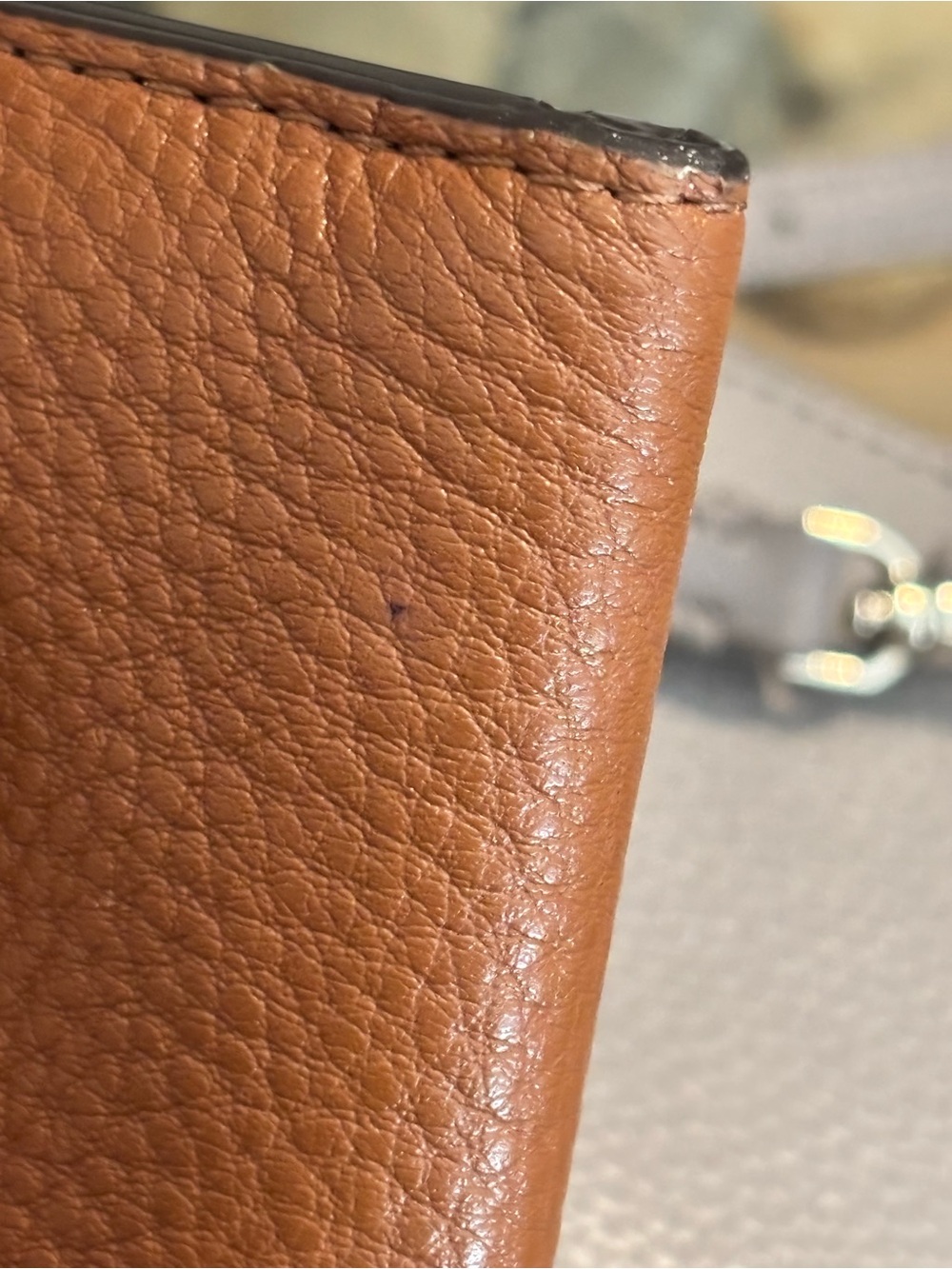 Kate Spade Lena Small Leather Bifold Wallet Tan Red - Picture 12 of 15